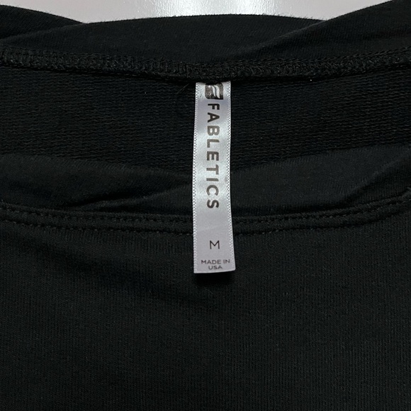 Fabletics Womens Westwood Pullover French Terry Black Medium USA Made Athleisure - Picture 5 of 8